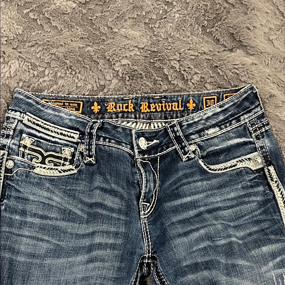 Rock Revival Women's Blue Distressed Jeans